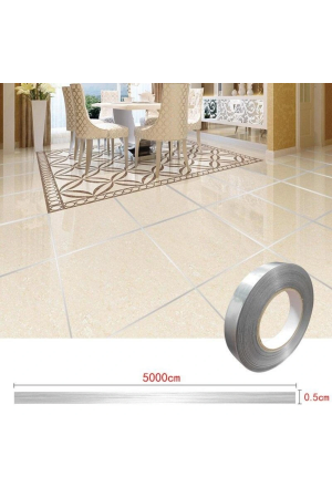 0.5 Cm Kalınlık Gümüş Fayans Arası Şerit Bandı 50 Metre B&hellip;