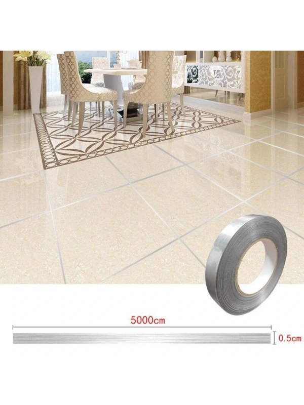 0.5 Cm Kalınlık Gümüş Fayans Arası Şerit Bandı 50 Metre Banyo Derz… 0.5 Cm Kalınlık Gümüş Fayans Arası Şerit Bandı 50 Metre Banyo Derz…