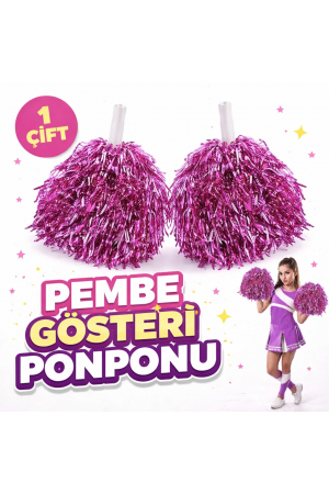 1 Çift ( 2 Adet ) Pembe Renk 23 Nisan 19 Mayıs 29 Ekim Okul Gösteri Pon&hellip;