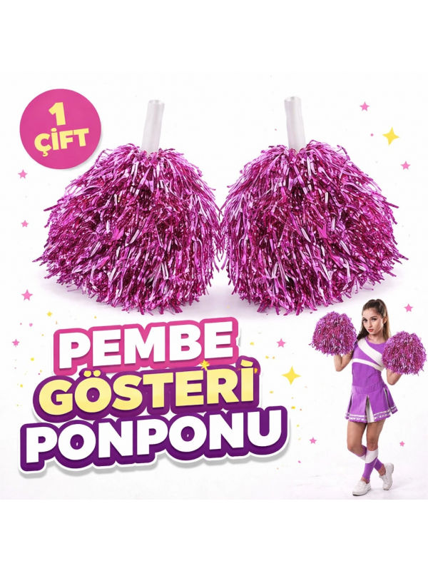 1 Çift ( 2 Adet ) Pembe Renk 23 Nisan 19 Mayıs 29 Ekim Okul Gösteri Pon&hellip;