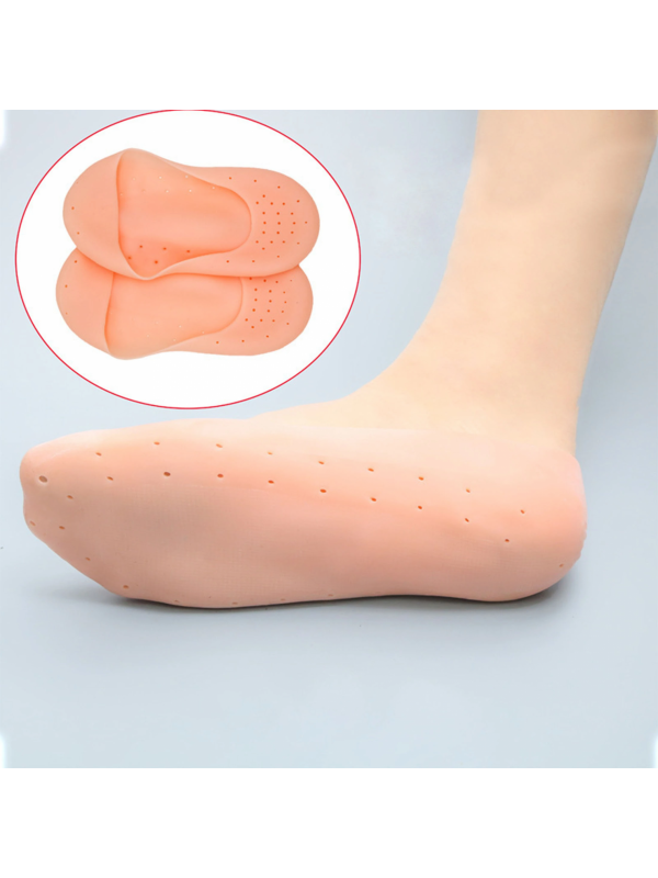 1 Çift Silikon Hava Alır Patik Silikon Ayak -topuk Koruyucu Nemlendirici&hellip;