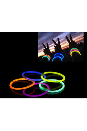 10 Adet Glow Stick Bracelet Fosforlu Kırılan Çubuk Bileklik…