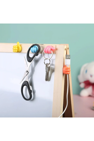 10 Adet Renkli Ok İşareti Kablo Sabitleyici Klipsler Kablo Düzenley…