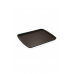 10 Adet Siyah Midi Boy Plastik Servis Tepsisi  Kırılmaz Lokanta Büfe Fast Food Kullanım (44x32 Cm)