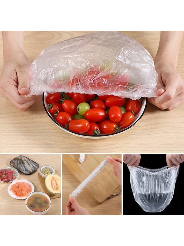 100 Adet Lastikli Tazeliği Koruyan Tencere Ve Tabak Bonesi  Esnek Strech &hellip;