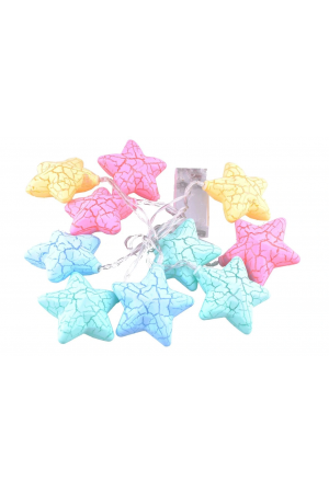 10lu Renkli Yıldız Şeklinde Dolama Led 1,5 Metre…