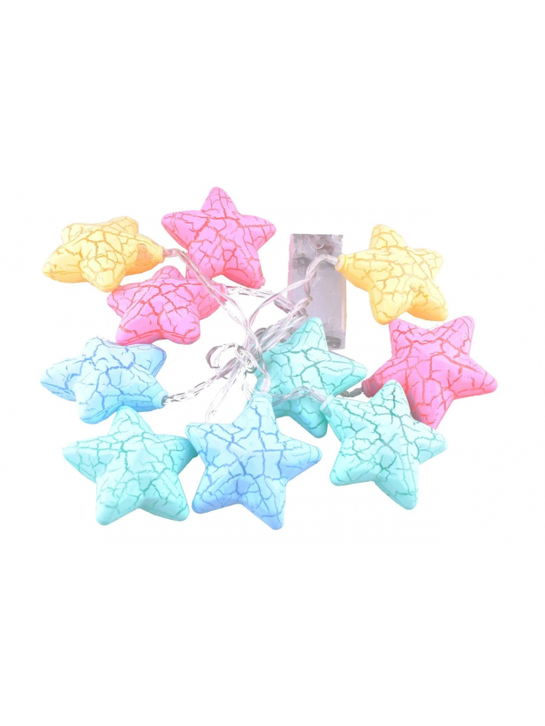 10lu Renkli Yıldız Şeklinde Dolama Led 1,5 Metre&hellip;