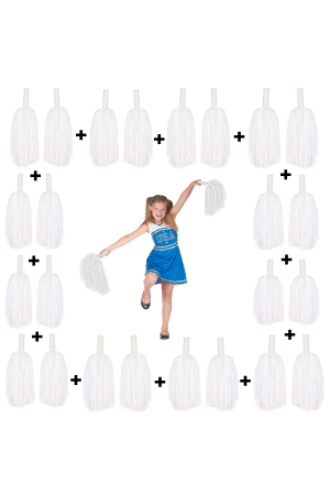 12 Çift ( 24 Adet ) Beyaz Renk 23 Nisan 19 Mayıs 29 Ekim Okul Göste…