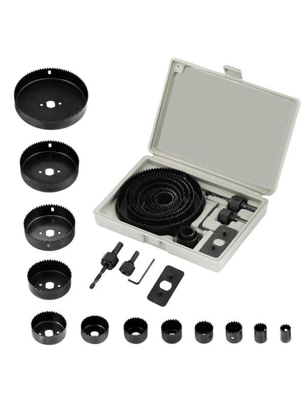 16 Parça Panç Seti Ağaç Kesme Testere Matkap Ucu Takımı Alçıpan Ta&hellip;