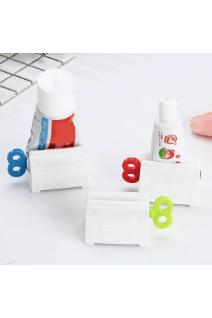 2 Adet Diş Macunu Tüp Krem Sıkma Aparatı Çevirmeli…