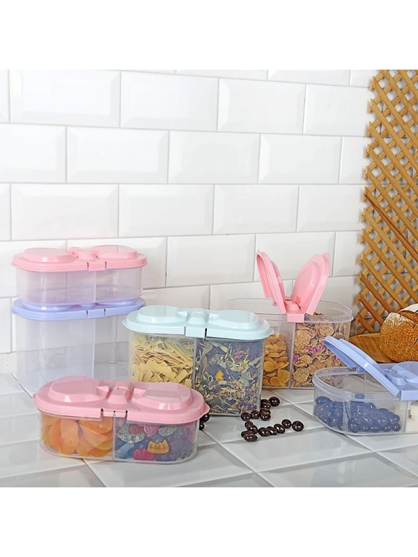 2 Bölmeli Saklama Ve Erzak Kabı 1200 Ml&hellip;