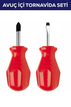 2'li Avuç Içi Tornavida Seti Düz Yıldız&hellip;