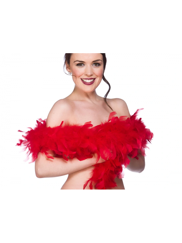 2 Metre Boa Tüy Otriş - Kırmızı&hellip;