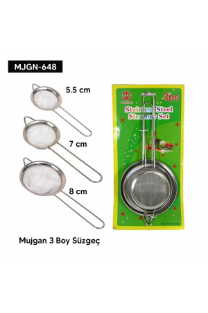3 Boy Süzgeç Seti… 3 Boy Süzgeç Seti…