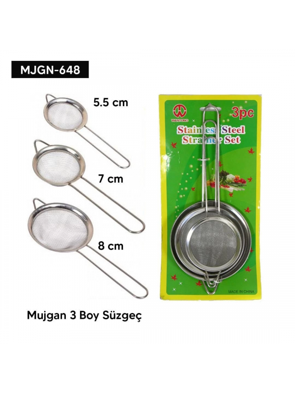 3 Boy Süzgeç Seti&hellip;