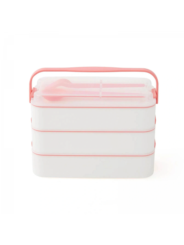 3 Katlı Kulplu Beslenme Kabı Diyet Sefer Tası Saklama Kabı Çatal KaŅ 3 Katlı Kulplu Beslenme Kabı Diyet Sefer Tası Saklama Kabı Çatal KaŅ