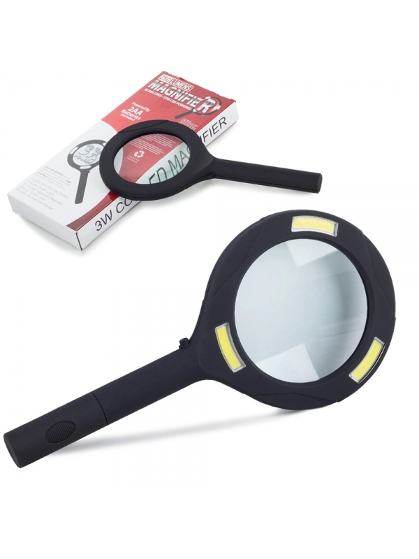 3 Ledli Işıklı El Büyüteci 250 Lümen Beyaz Işık Büyüteç 3x Zoom&hellip;