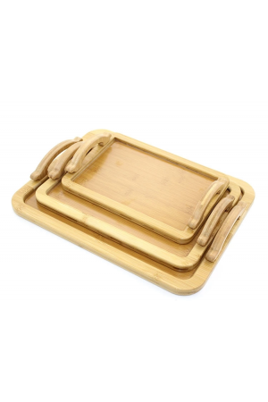 3'lü Bambu Tepsi Alk2165&hellip;