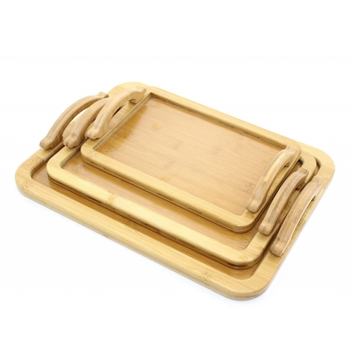 3'lü Bambu Tepsi Alk2165