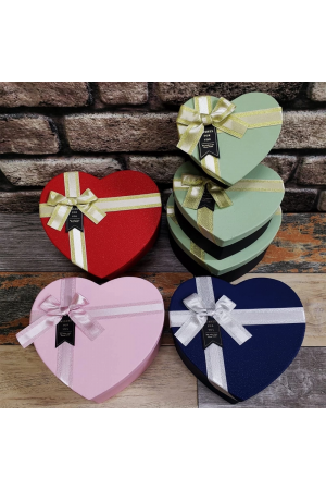 3&039lü Hediyelik Kalp Kutu… 3&039lü Hediyelik Kalp Kutu…