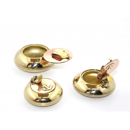 3'lü Pirinç Küllük Seti 4285