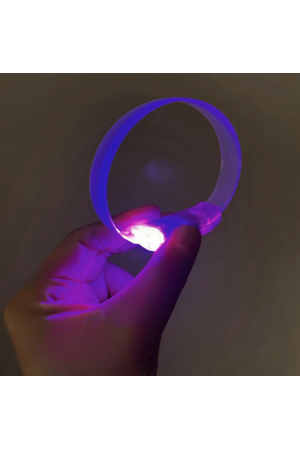 3 Modlu Pilli Led Işıklı Esnek Parti Bilekliği Mor…