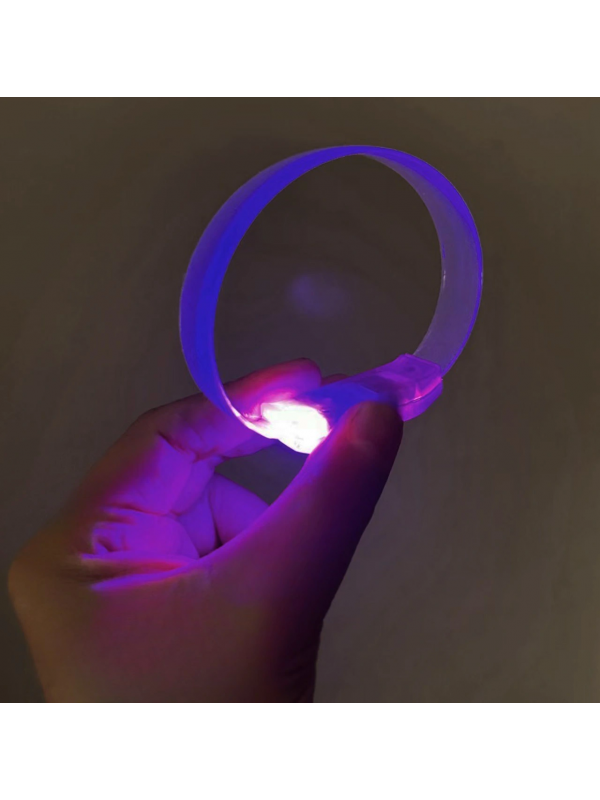 3 Modlu Pilli Led Işıklı Esnek Parti Bilekliği Mor&hellip;