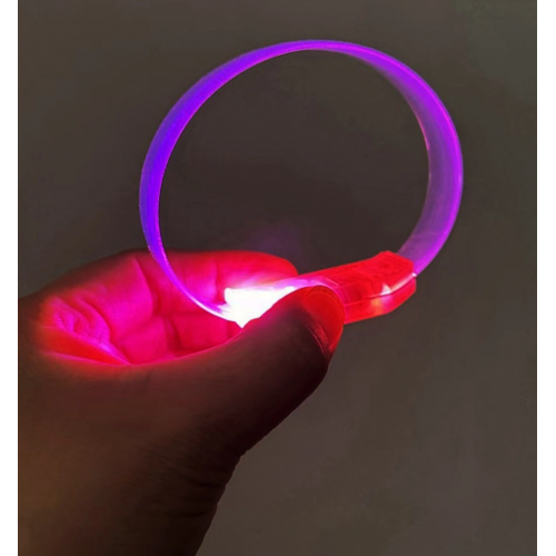 3 Modlu Pilli Led Işıklı Esnek Parti Bilekliği Pembe