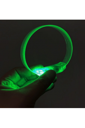 3 Modlu Pilli Led Işıklı Esnek Parti Bilekliği Yeşil…