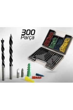 300 Parça Dübel Ve Matkap Ucu Seti… 300 Parça Dübel Ve Matkap Ucu Seti…