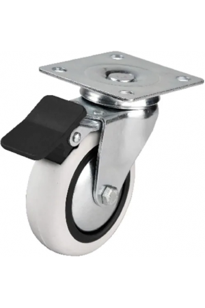 353 - 75x25 Mm Pvc Makaralı Tablalı Frenli Teker 4 Adet&hellip;