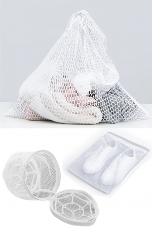 3lü Yıkama File Seti - Ayakkabı Filesi-plastik Aparatlı Sütyen Y…