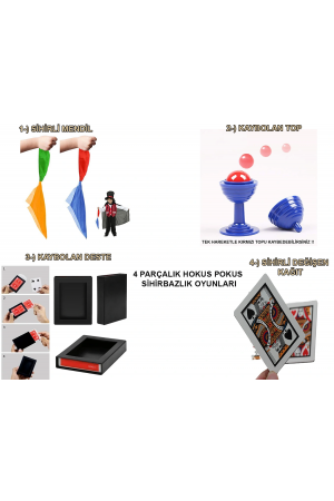 4'lü Sihirbazlık Seti – Hokus Pokus Sihirli Numara Seti-kupa-m&hellip;