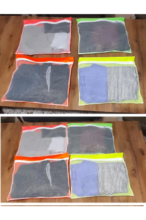 4 Adet 4 Renk Bavul İçi Düzenleyici - Fermuarlı Valiz Organizeri&hellip;