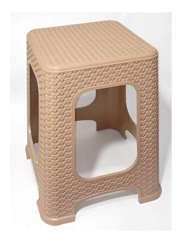 4 Adet Büyük Kahve Tabure  Kir Tutmaz 45cm Hasır Örgü Yemek Masasına&hellip;