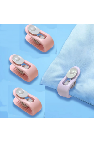 4 Adet Mandallı İğnesiz Yorgan Kılıfı Nevresim Sabitleme Klips T…