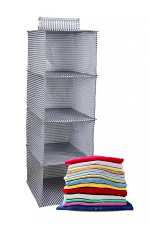  4 Gözlü Dolap Organizer Zebra Model&hellip;