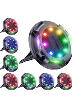 4'lü Solar Panelli Kazıklı Zemin Solar Ledi 8+4 Led Rgb… 4'lü Solar Panelli Kazıklı Zemin Solar Ledi 8+4 Led Rgb…