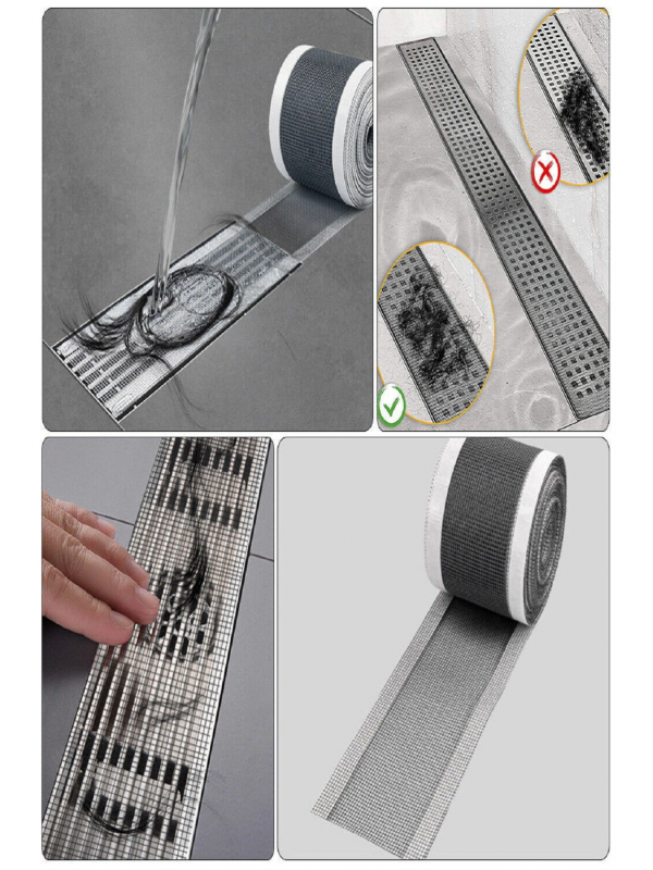 4 Metre Yapışkanlı Banyo Gider Koruyucu Saç Toplayıcı – Gider Böc&hellip;