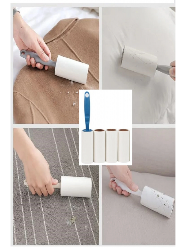 4 Yedekli Tüy Toplama Rulosu 240 Yaprak Evcil Hayvan Elbise Yatak Tüy Sa&hellip;