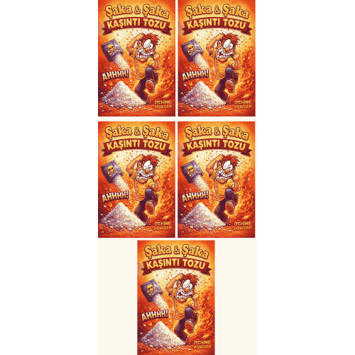 5 Adet Kaşıntı Tozu Şaka Kaşıntı Tozu Eğlence Şaka Amaçlı Toz