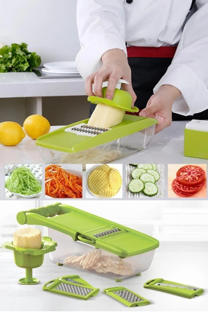 5 Başlıklı Hazneli Kaymaz Rende Jülyen Kesici Patates  Havuç Rendesi&hellip;