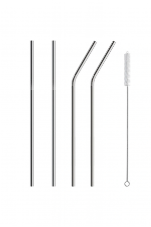 5 Parça Metal Pipet - Paslanmaz Çevre Dostu Metal Pipet Fırça Seti&hellip;