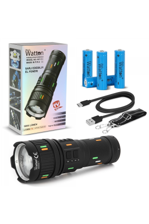 5000 Lümen Cree Tg Led Åžarj Göstergeli El Feneri Wt-731… 5000 Lümen Cree Tg Led Åžarj Göstergeli El Feneri Wt-731…