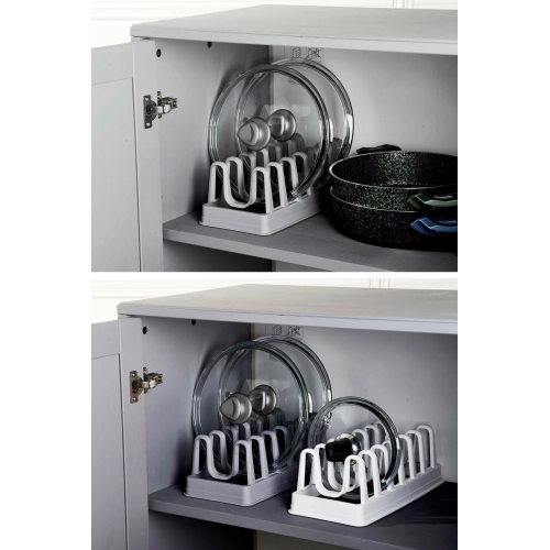 6 Bölmeli Tencere Kapak Rafı - Tencere Kapak Organizeri 6 Bölmeli Tencere Kapak Rafı - Tencere Kapak Organizeri