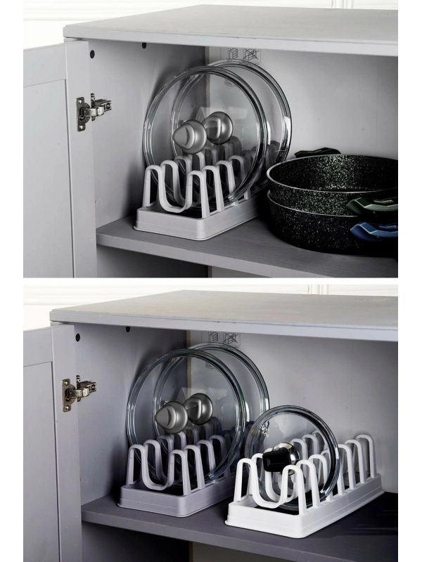 6 Bölmeli Tencere Kapak Rafı - Tencere Kapak Organizeri… 6 Bölmeli Tencere Kapak Rafı - Tencere Kapak Organizeri…