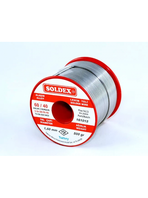 60-40 Lehim Teli 500 Gr 1.6 Mm - Sn:60 / Pb:40&hellip;
