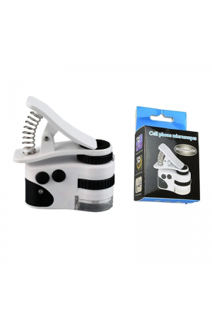 60x Mini Cep Telefonu Için Mandallı Mikroskop Uv Ledli Büyüteç Model &hellip;