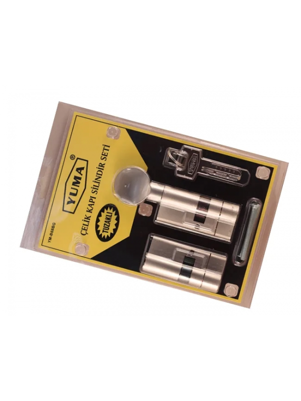 68mm Mandallı Çelik Kapı Tuzaklı Barel Seti - Saten&hellip;