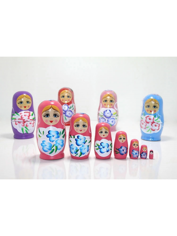 7'li Ahşap Matruşka Alk1202&hellip;